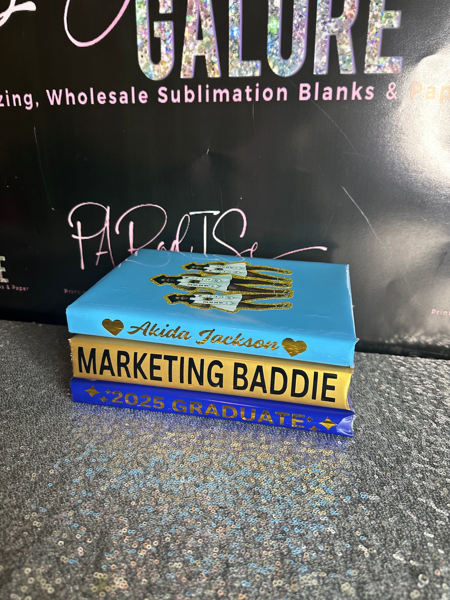 Custom Stacked Books (3)