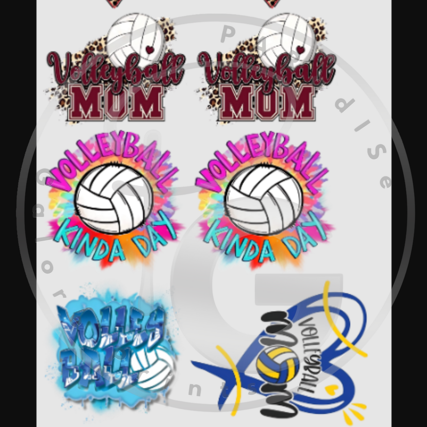 Volleyball Gang Sheet (22x96) - 2 styles