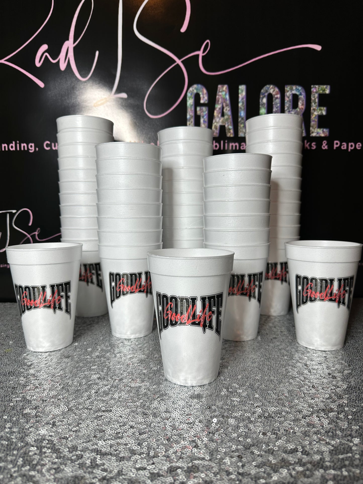 Custom foam cups