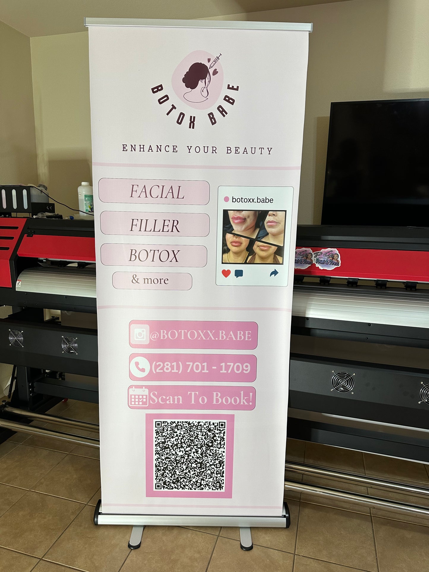 Custom retractable banner