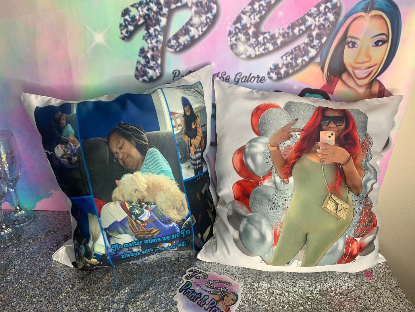 Custom pillows