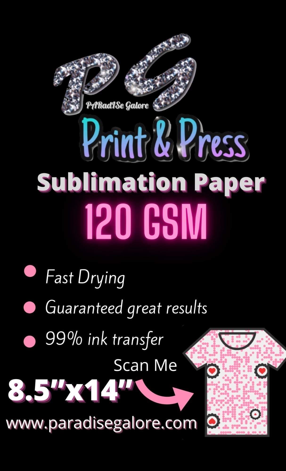 Sublimation PAPER (100 Sheets) 3 SIZES AVAILABLE