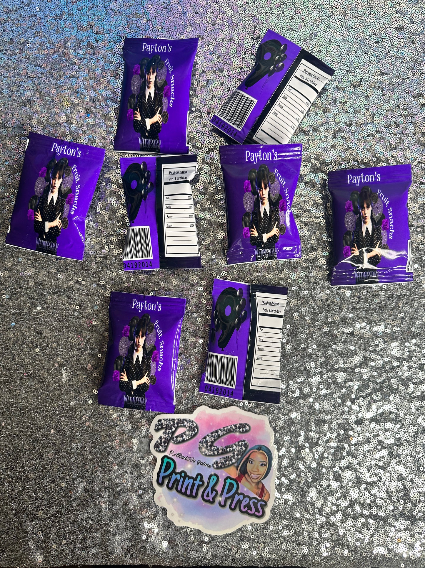 Custom fruit snacks