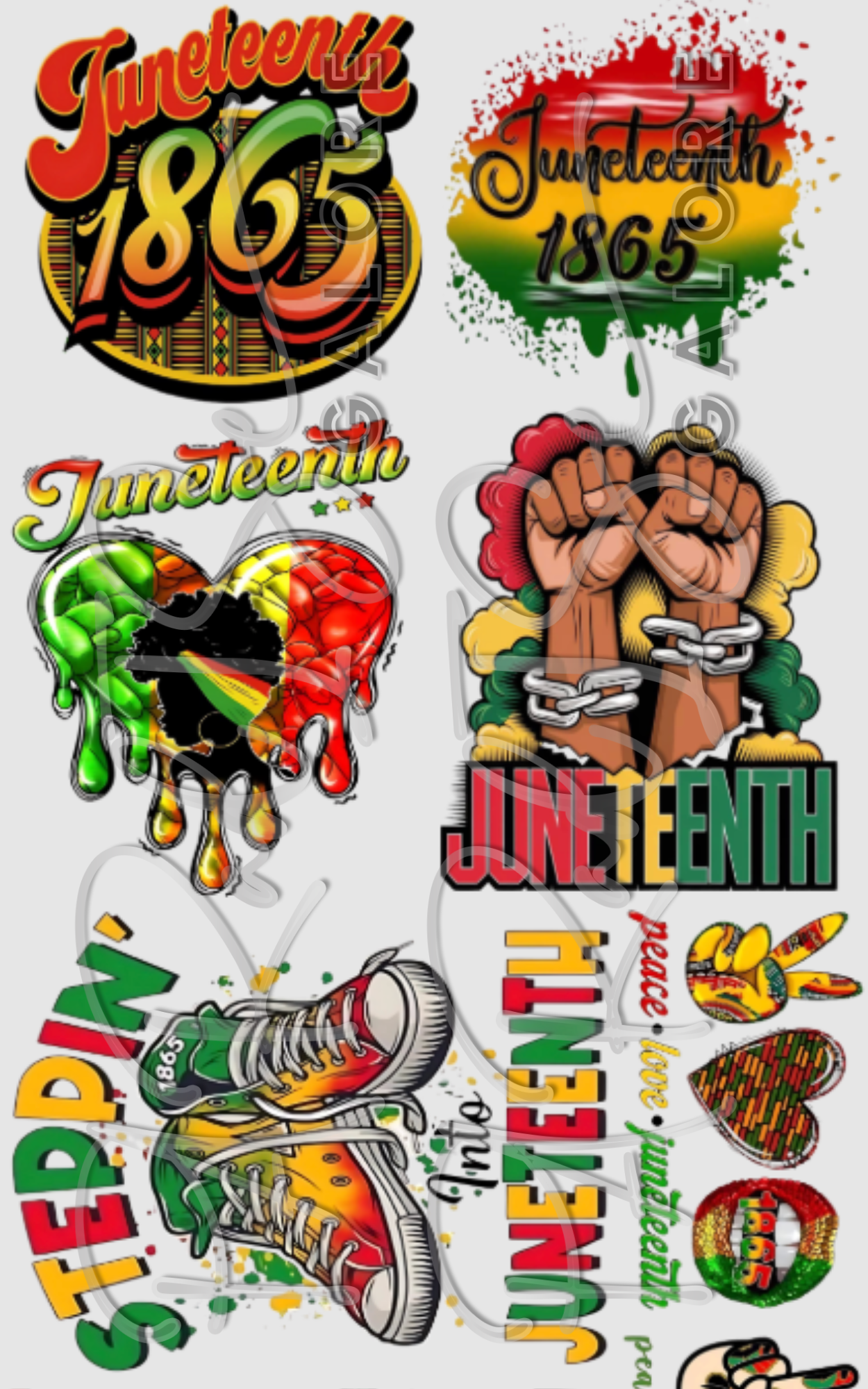 June Teenth Gang sheet (22x84)