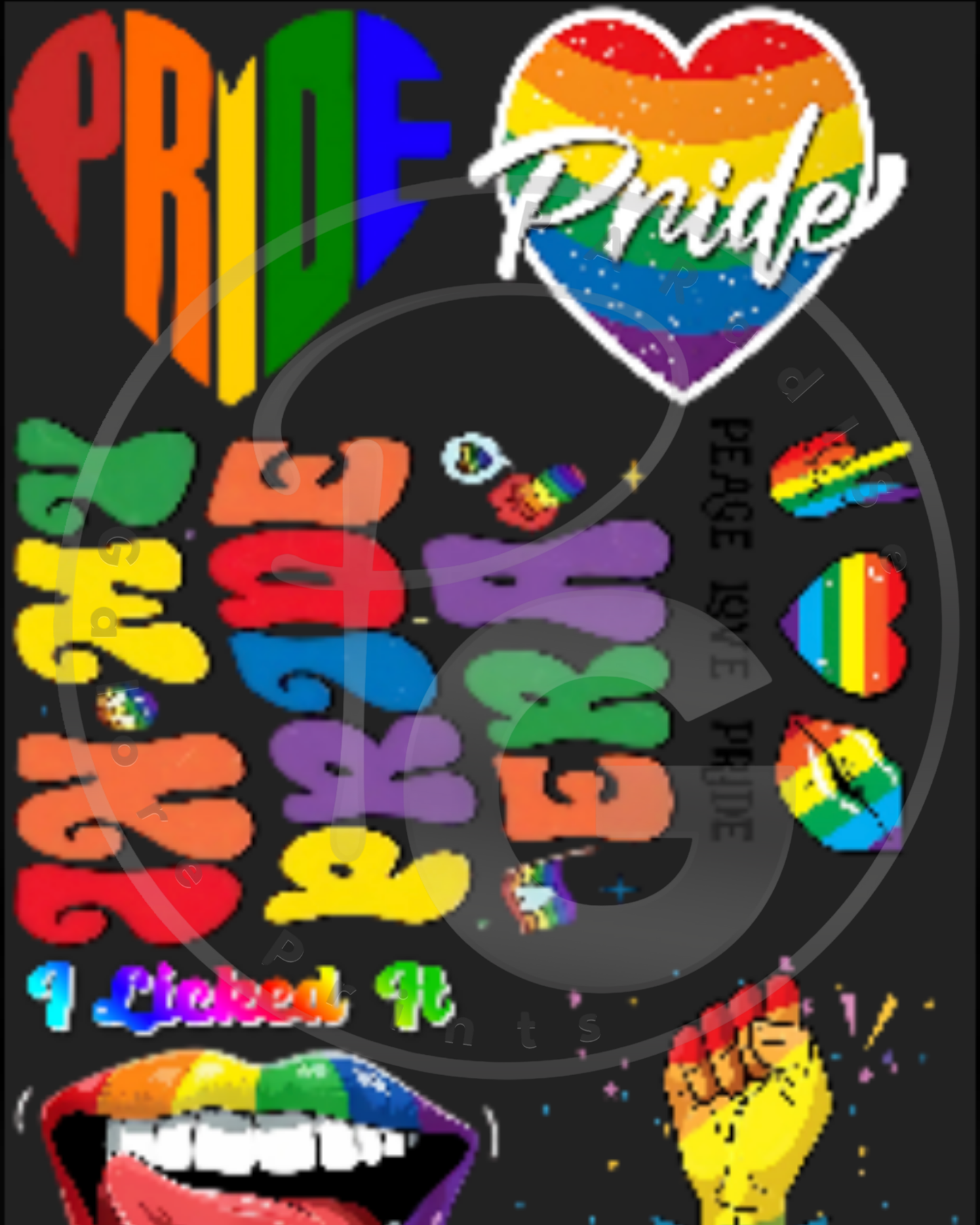 PRIDE Gang sheet (22x84)
