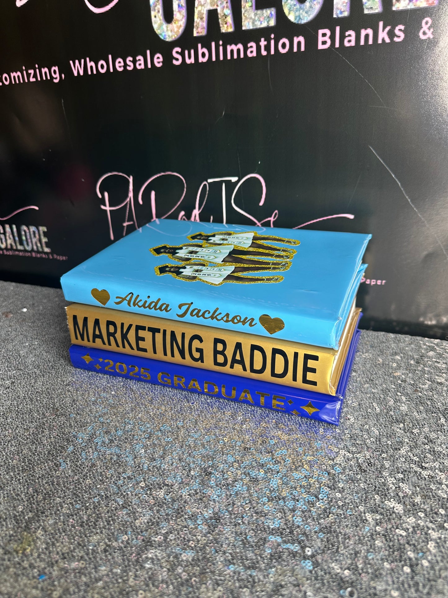 Custom Stacked Books (3)