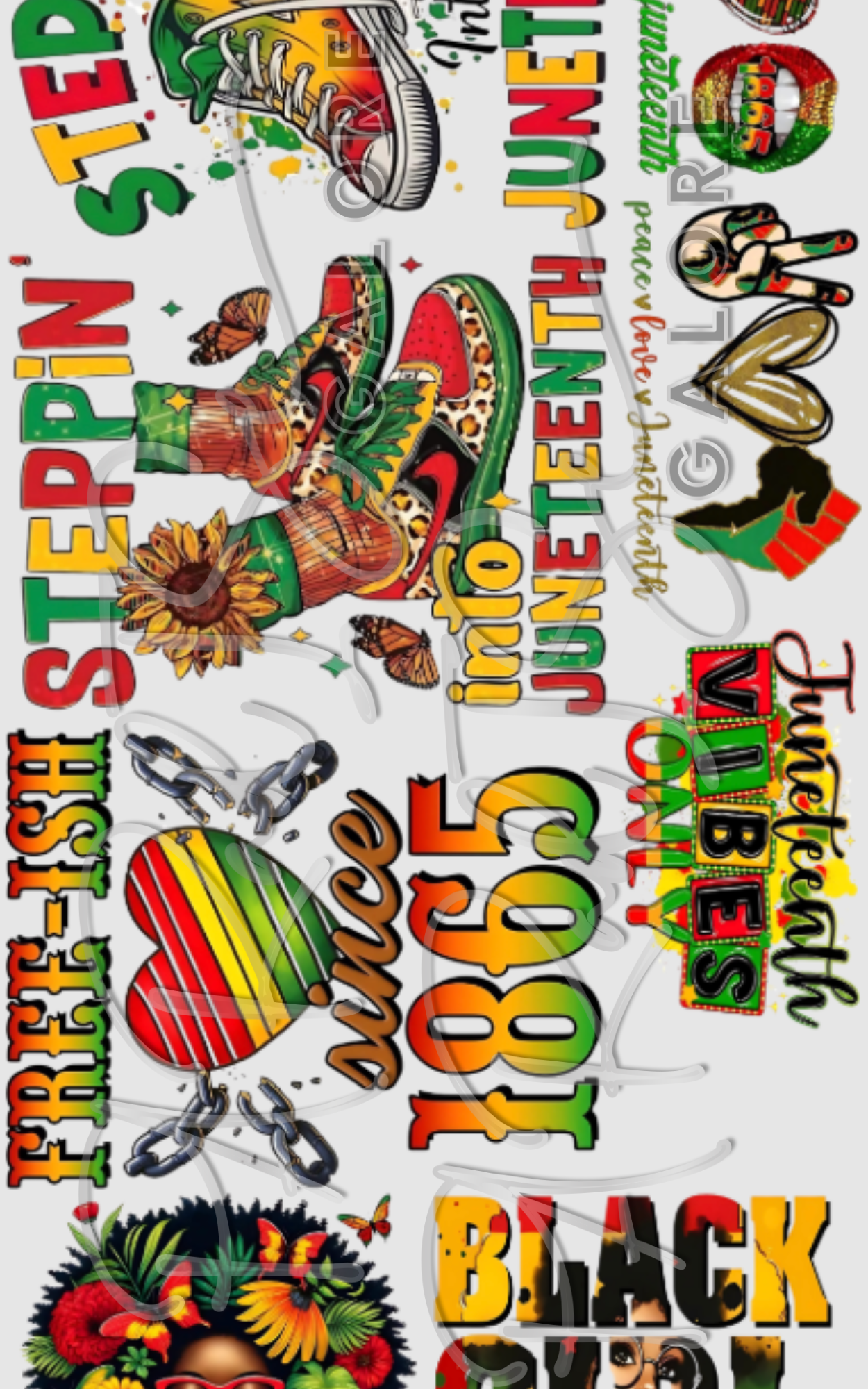 June Teenth Gang sheet (22x84)