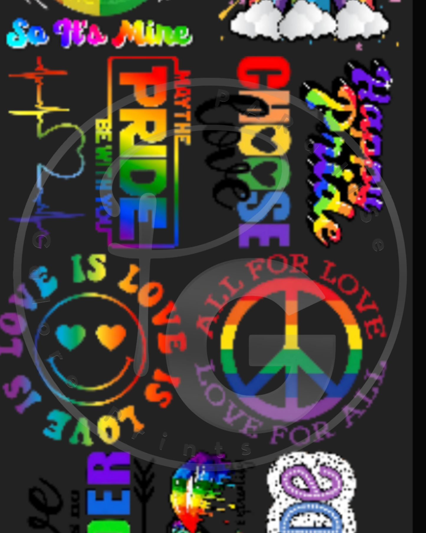 PRIDE Gang sheet (22x84)