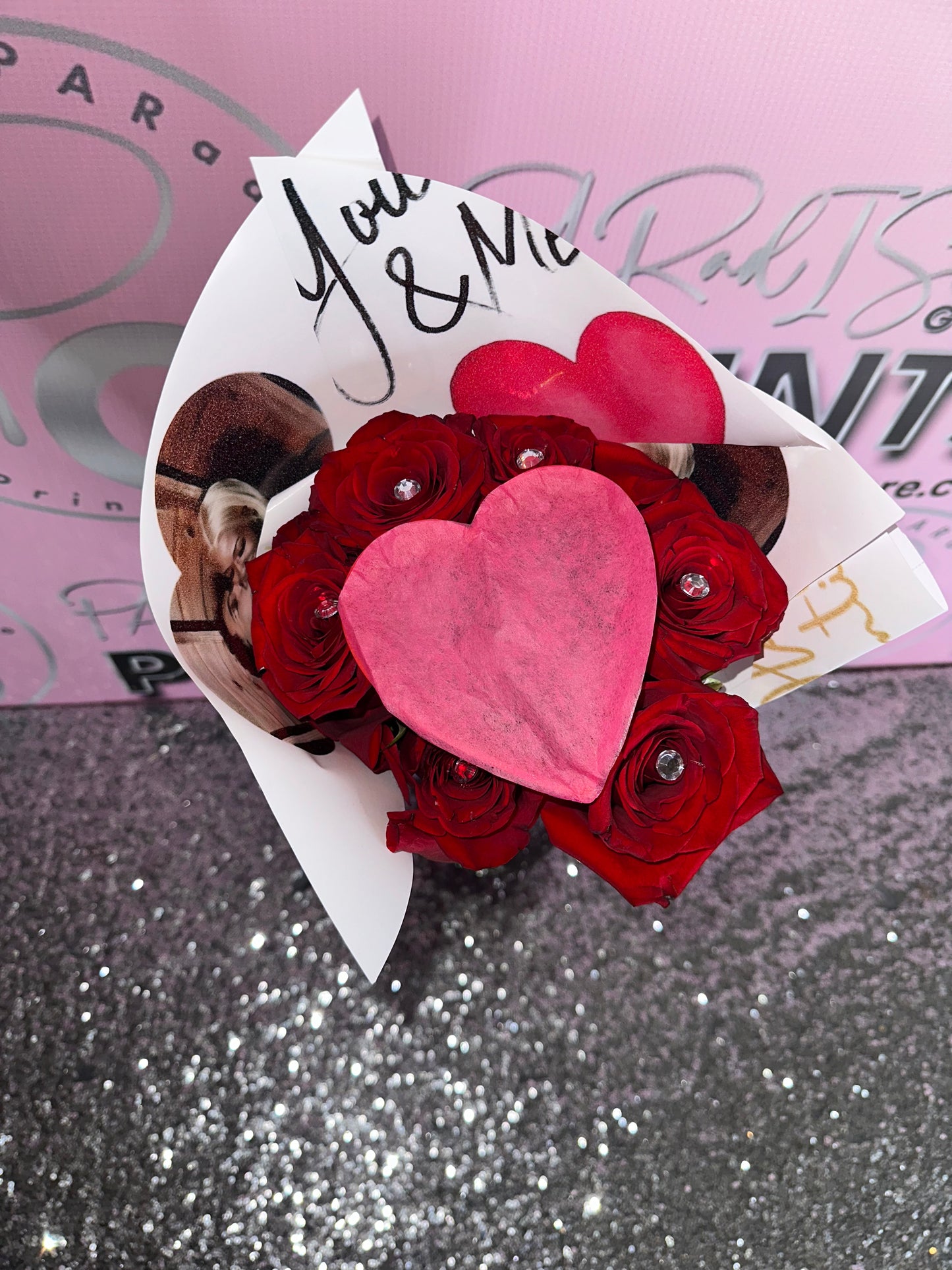 Burn to Reveal Flower Bouquet
