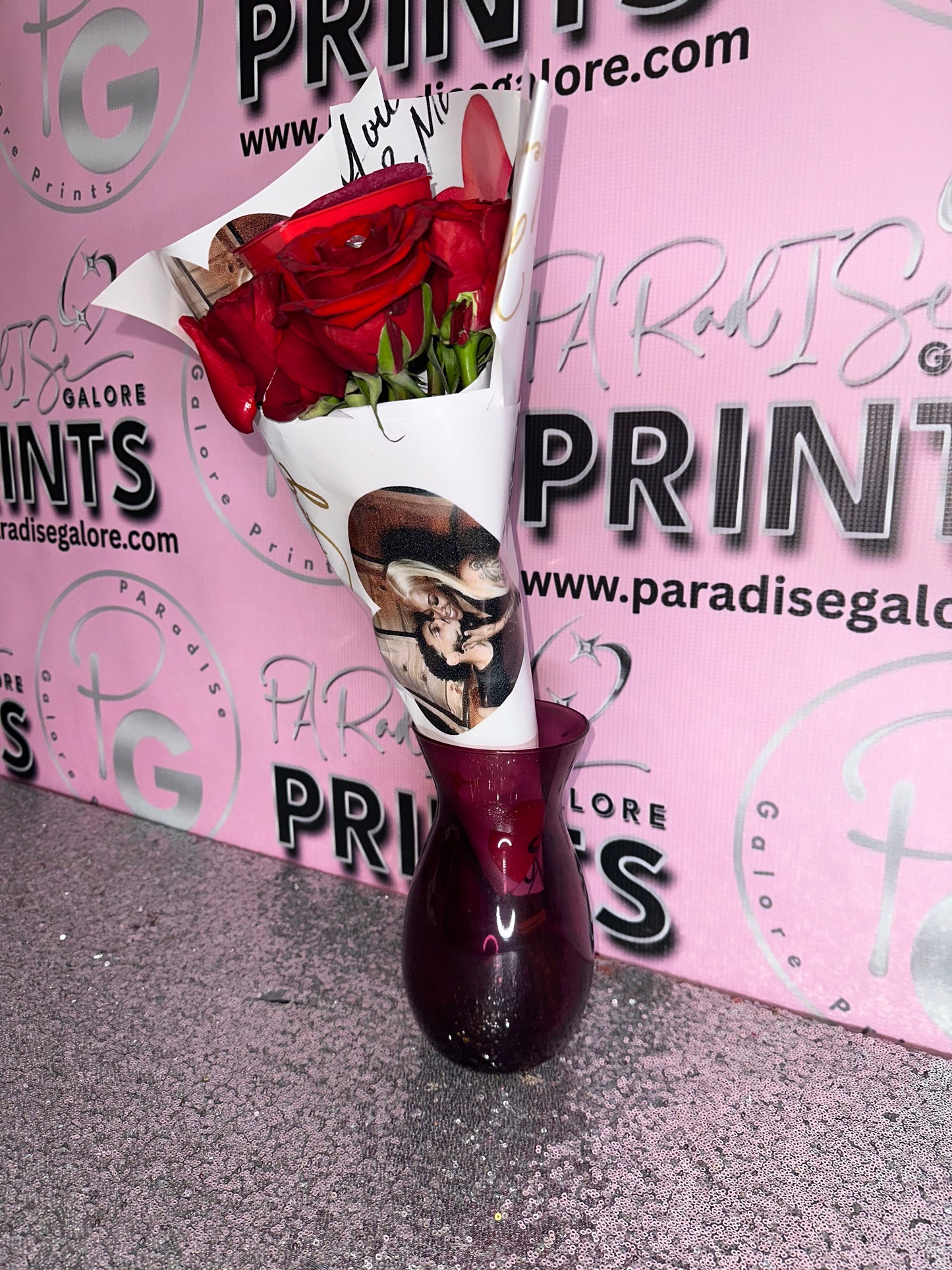 Burn to Reveal Flower Bouquet