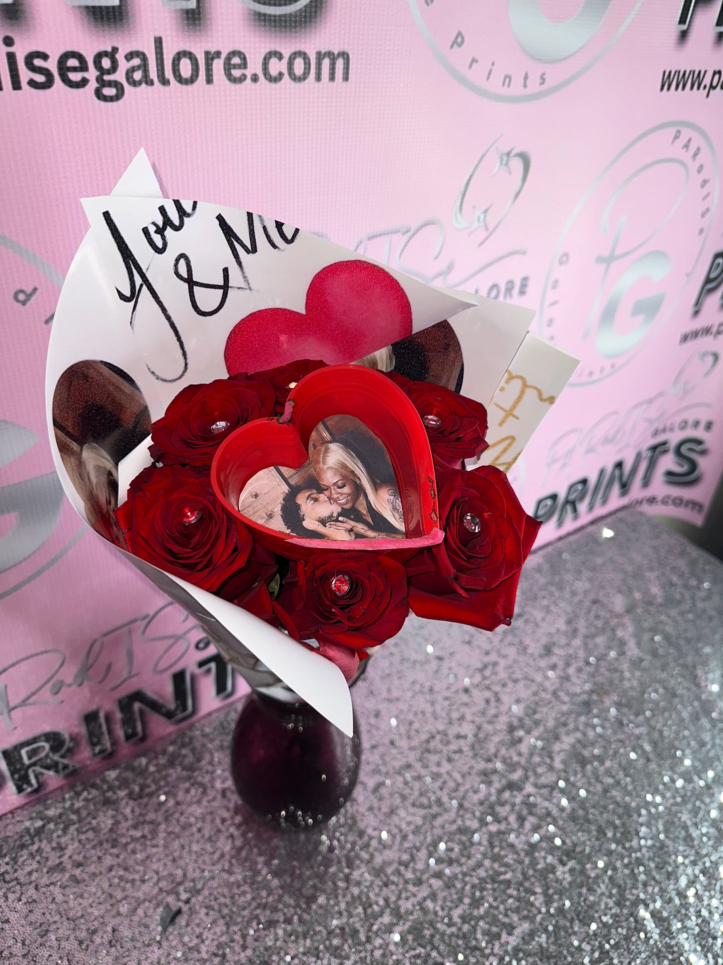 Burn to Reveal Flower Bouquet