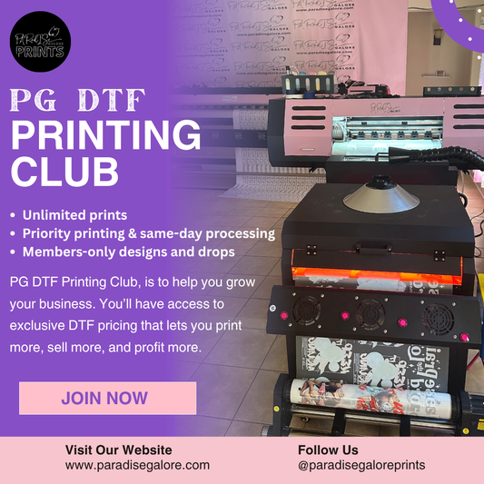 JOIN PG DTF Printing Club (2 Month Starter)