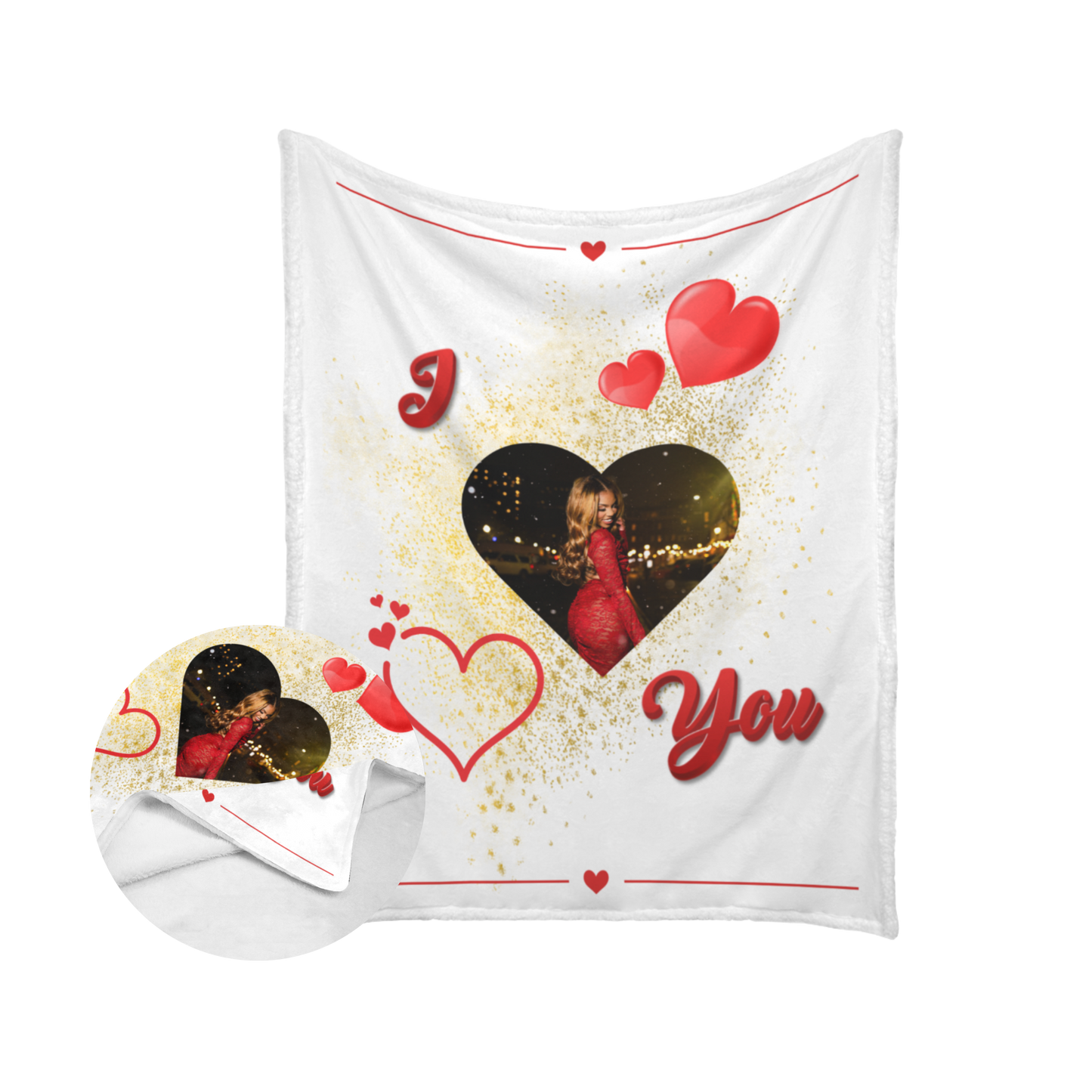 Heart Photo Blanket – Christmas SALE