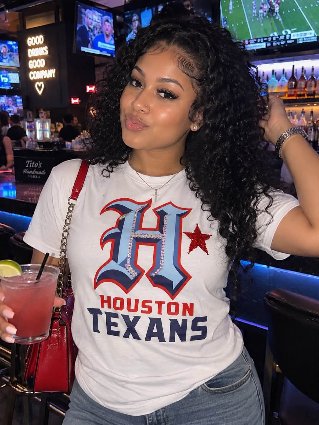 Houston Texans Bling Tee