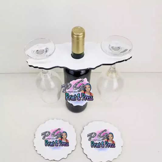 Wine Rack & Coasters BLANK
